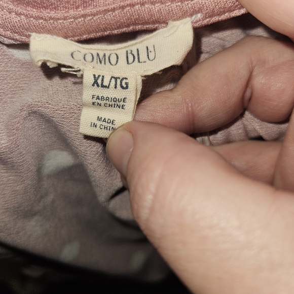 Como Blu Womans Polka Dot Top Size Xl - Picture 12 of 14